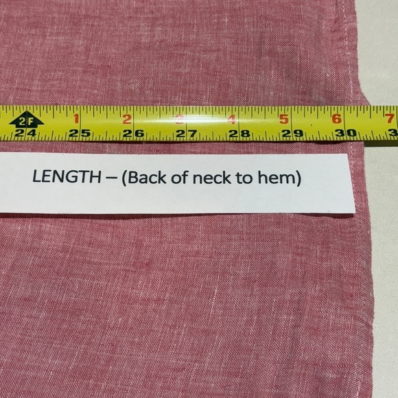 Land's End Women Linen Long Sleeve Button Up Tunic Shirt 3X Breathable Coastal - Picture 10 of 11